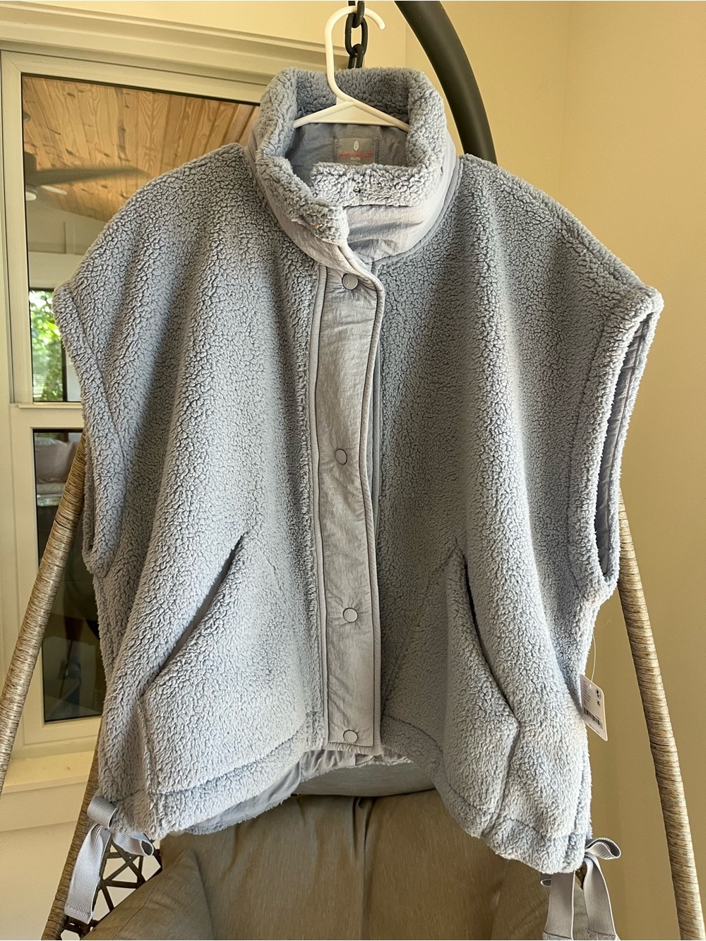 FP Movement by Free People scout it Out Fleece Vest with Snap Front - Picture 5 of 6